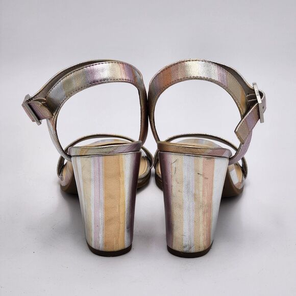 Circus by Sam Edelman Esther Iridescent Silver Sandals Size 8 - Picture 6 of 8